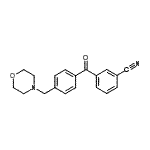结构式 CAS# 898769-76-1, 3-[4-(4-吗啉基甲基)苯甲酰基]苯甲腈