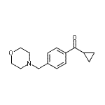 结构式 CAS# 898770-73-5, 环丙基[4-(4-吗啉基甲基)苯基]甲酮