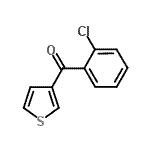 结构式 CAS# 898771-24-9, (2-氯苯基)(3-噻吩基)甲酮