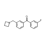 结构式 CAS# 898771-65-8, [3-(1-氮杂环丁基甲基)苯基](3-氟苯基)甲酮