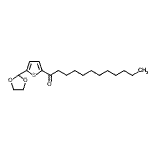 结构式 CAS# 898772-00-4, 1-[5-(1,3-二氧戊环-2-基)-2-噻吩基]-1-十二烷酮