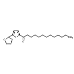 结构式 CAS# 898772-02-6, 1-[5-(1,3-二氧戊环-2-基)-2-噻吩基]-1-十三烷酮