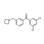 结构式 CAS# 898772-18-4, [3-(1-氮杂环丁基甲基)苯基](3,5-二氯苯基)甲酮