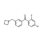 结构式 CAS# 898772-21-9, [3-(1-氮杂环丁基甲基)苯基](2,4-二氟苯基)甲酮
