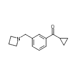 结构式 CAS# 898772-33-3, [3-(1-氮杂环丁基甲基)苯基](环丙基)甲酮