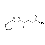 结构式 CAS# 898772-64-0, 1-[5-(1,3-二氧戊环-2-基)-2-噻吩基]-1,4-戊烷二酮
