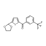 结构式 CAS# 898773-29-0, [5-(1,3-二氧戊环-2-基)-2-噻吩基][3-(三氟甲基)苯基]甲酮