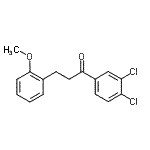 结构式 CAS# 898774-04-4, 1-(3,4-二氯苯基)-3-(2-甲氧基苯基)-1-丙酮