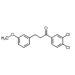 结构式 CAS# 898775-22-9, 1-(3,4-二氯苯基)-3-(3-甲氧基苯基)-1-丙酮