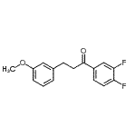 structure of CAS# 898775-31-0, 1-(3,4-Difluorophenyl)-3-(3-methoxyphenyl)-1-propanone;3',4'-difluoro-3-(3-methoxyphenyl)propiophenone