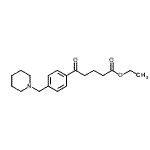 结构式 CAS# 898775-81-0, 乙基5-氧代-5-[4-(1-哌啶基甲基)苯基]戊酸酯