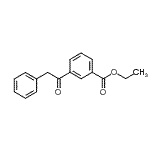 结构式 CAS# 898776-58-4, 乙基3-(苯基乙酰基)苯甲酸酯