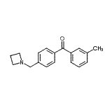 结构式 CAS# 898777-28-1, [4-(1-氮杂环丁基甲基)苯基](3-甲基苯基)甲酮