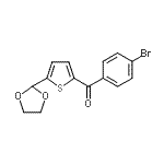 CAS#: 898778-07-9， (4-Bromophenyl)[5-(1,3-dioxolan-2-yl)-2-thienyl]methanone
