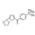 结构式 CAS# 898778-43-3, [5-(1,3-二氧戊环-2-基)-2-噻吩基][4-(2-甲基-2-丙基)苯基]甲酮