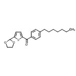 结构式 CAS# 898778-59-1, [5-(1,3-二氧戊环-2-基)-2-噻吩基](4-庚基苯基)甲酮