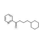 结构式 CAS# 898779-62-9, 4-环己基-1-(2-吡啶基)-1-丁酮