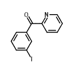 结构式 CAS# 898779-80-1, (3-碘苯基)-(2-吡啶基)甲酮