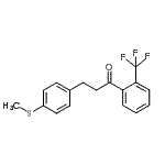 结构式 CAS# 898781-53-8, 3-[4-(甲硫基)苯基]-1-[2-(三氟甲基)苯基]-1-丙酮