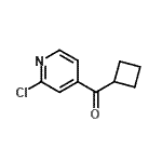 结构式 CAS# 898785-15-4, (2-氯-4-吡啶基)(环丁基)甲酮