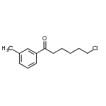结构式 CAS# 898785-26-7, 6-氯-1-(3-甲基苯基)-1-己酮