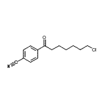 结构式 CAS# 898786-22-6, 4-(7-氯庚烷酰基)苯甲腈