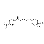结构式 CAS# 898786-36-2, 5-(5,5-二甲基-1,3-二恶烷-2-基)-1-(4-硝基苯基)-1-戊酮