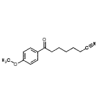 结构式 CAS# 898786-66-8, 7-(4-甲氧基苯基)-7-氧代庚烷腈