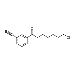 结构式 CAS# 898786-76-0, 3-(7-氯庚烷酰基)苯甲腈