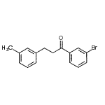 结构式 CAS# 898790-59-5, 1-(3-溴苯基)-3-(3-甲基苯基)-1-丙酮