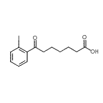 结构式 CAS# 898790-74-4, 7-(2-碘苯基)-7-氧代庚酸