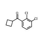 结构式 CAS# 898791-12-3, 环丁基(2,3-二氯苯基)甲酮