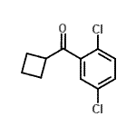 结构式 CAS# 898791-18-9, 环丁基(2,5-二氯苯基)甲酮