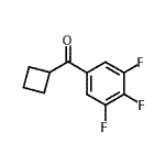 结构式 CAS# 898791-32-7, 环丁基(3,4,5-三氟苯基)甲酮