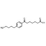 结构式 CAS# 898791-49-6, 7-氧代-7-(4-戊基苯基)庚酸