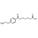 结构式 CAS# 898791-69-0, 7-(4-乙氧基苯基)-7-氧代庚酸