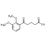 结构式 CAS# 898792-29-5, 5-(2,3-二甲氧基苯基)-5-氧代戊酸