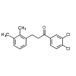 结构式 CAS# 898793-29-8, 1-(3,4-二氯苯基)-3-(2,3-二甲基苯基)-1-丙酮