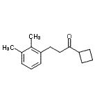 structure of CAS# 898793-45-8, 1-Cyclobutyl-3-(2,3-dimethylphenyl)-1-propanone;cyclobutyl 2-(2,3-dimethylphenyl)ethyl ketone