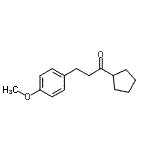 结构式 CAS# 898793-81-2, 1-环戊基-3-(4-甲氧基苯基)-1-丙酮