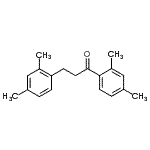 structure of CAS# 898794-05-3, 1,3-Bis(2,4-dimethylphenyl)-1-propanone;2',4'-dimethyl-3-(2,4-dimethylphenyl)propiophenone