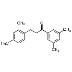 结构式 CAS# 898794-17-7, 3-(2,4-二甲基苯基)-1-(3,5-二甲基苯基)-1-丙酮
