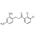 structure of CAS# 898794-44-0, 1-(2,3-Dichlorophenyl)-3-(2,4-dimethylphenyl)-1-propanone;2',3'-dichloro-3-(2,4-dimethylphenyl)propiophenone