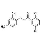 结构式 CAS# 898794-48-4, 1-(2,5-二氯苯基)-3-(2,4-二甲基苯基)-1-丙酮
