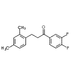 structure of CAS# 898794-56-4, 1-(3,4-Difluorophenyl)-3-(2,4-dimethylphenyl)-1-propanone;3',4'-difluoro-3-(2,4-dimethylphenyl)propiophenone