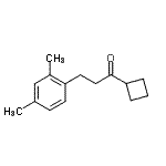 结构式 CAS# 898794-66-6, 1-环丁基-3-(2,4-二甲基苯基)-1-丙酮