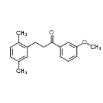 structure of CAS# 898794-82-6, 3-(2,5-Dimethylphenyl)-1-(3-methoxyphenyl)-1-propanone;3-(2,5-dimethylphenyl)-3'-methoxypropiophenone