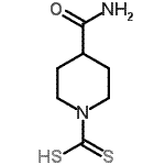 CAS 登录号：89970-79-6， 钠4-羧基酰胺基哌啶-N-二硫代氨基甲酸酯
