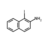 structure of CAS# 90016-93-6, 1-Iodo-2-naphthalenamine;2-amino-1-iodonaphthalene;TL8005798