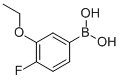 结构式 CAS# 900174-65-4, B-(3-乙氧基-4-氟苯基)-硼酸